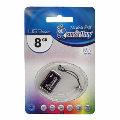 картинка USB-Flash память SmartBuy 8Gb Mini series купить в магазине CAROBASS