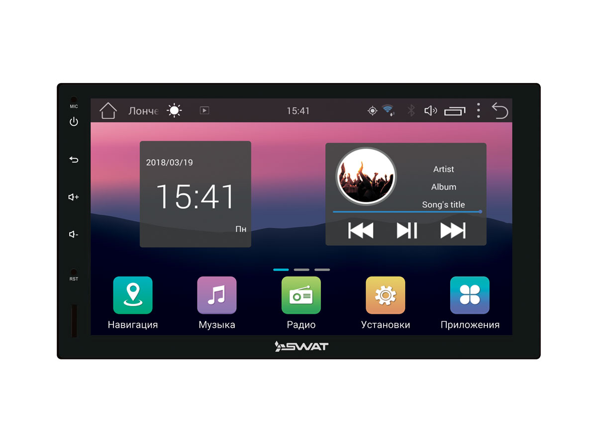 картинка Автомагнитола SWAT AHR-5280/2 купить в магазине CAROBASS