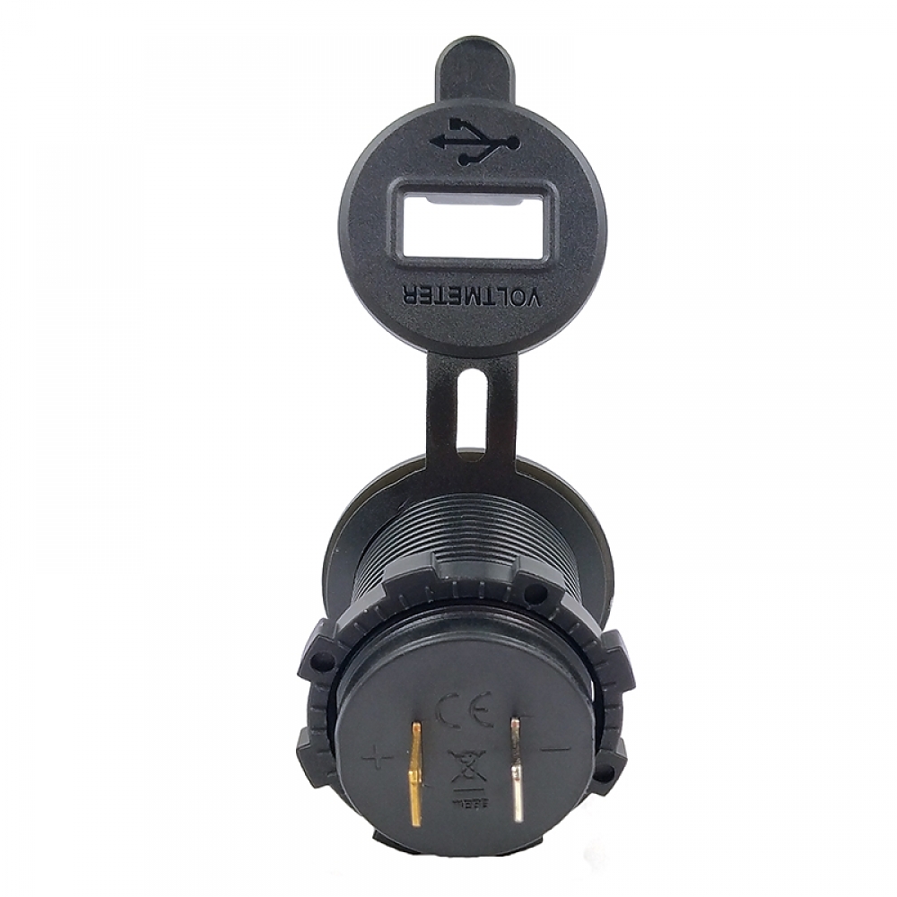 картинка Розетка врезная 2xUSB 2.1A KICX KVC-2.1-2B купить в магазине CAROBASS