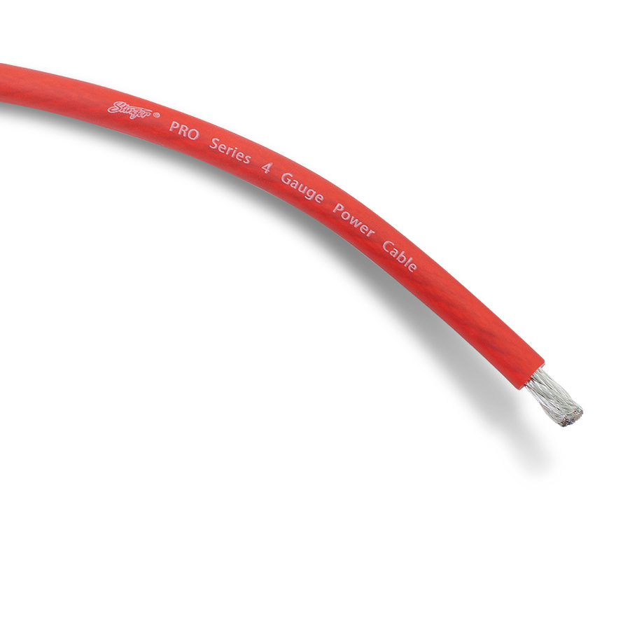 картинка Кабель силовой Stinger 4Ga SPW14TR купить в магазине CAROBASS