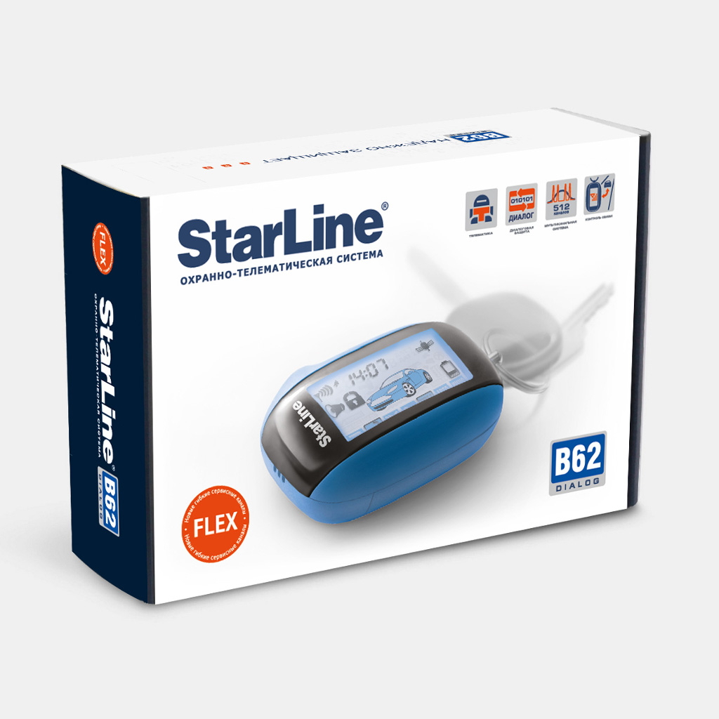 картинка Автосигнализация с обратной связью StarLine B62 купить в магазине CAROBASS