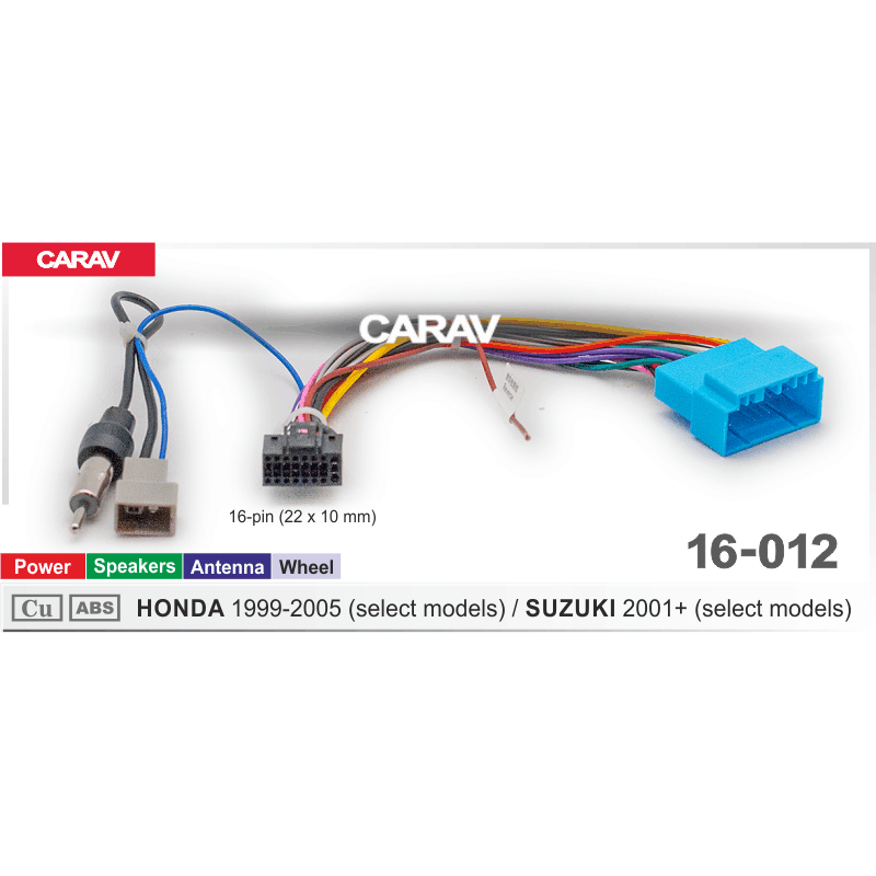 картинка Комплект проводов SUZUKI 2001+ / HONDA 1999-2005 16-012 купить в магазине CAROBASS