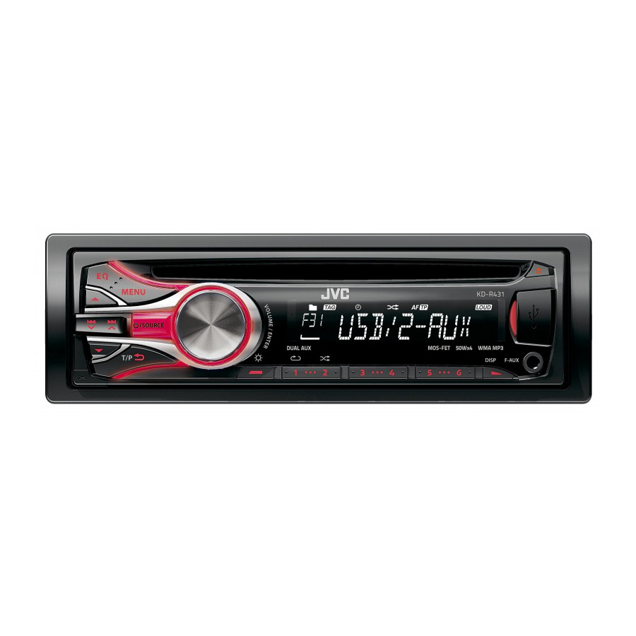 картинка Автомагнитола JVC KD-R431EY купить в магазине CAROBASS