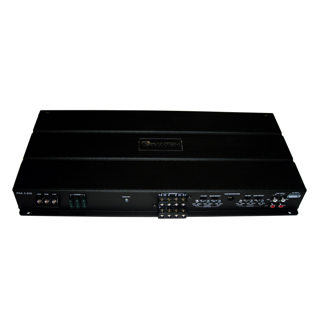 картинка Усилитель 4-х канальный PHANTOM PSA-4.200 купить в магазине CAROBASS