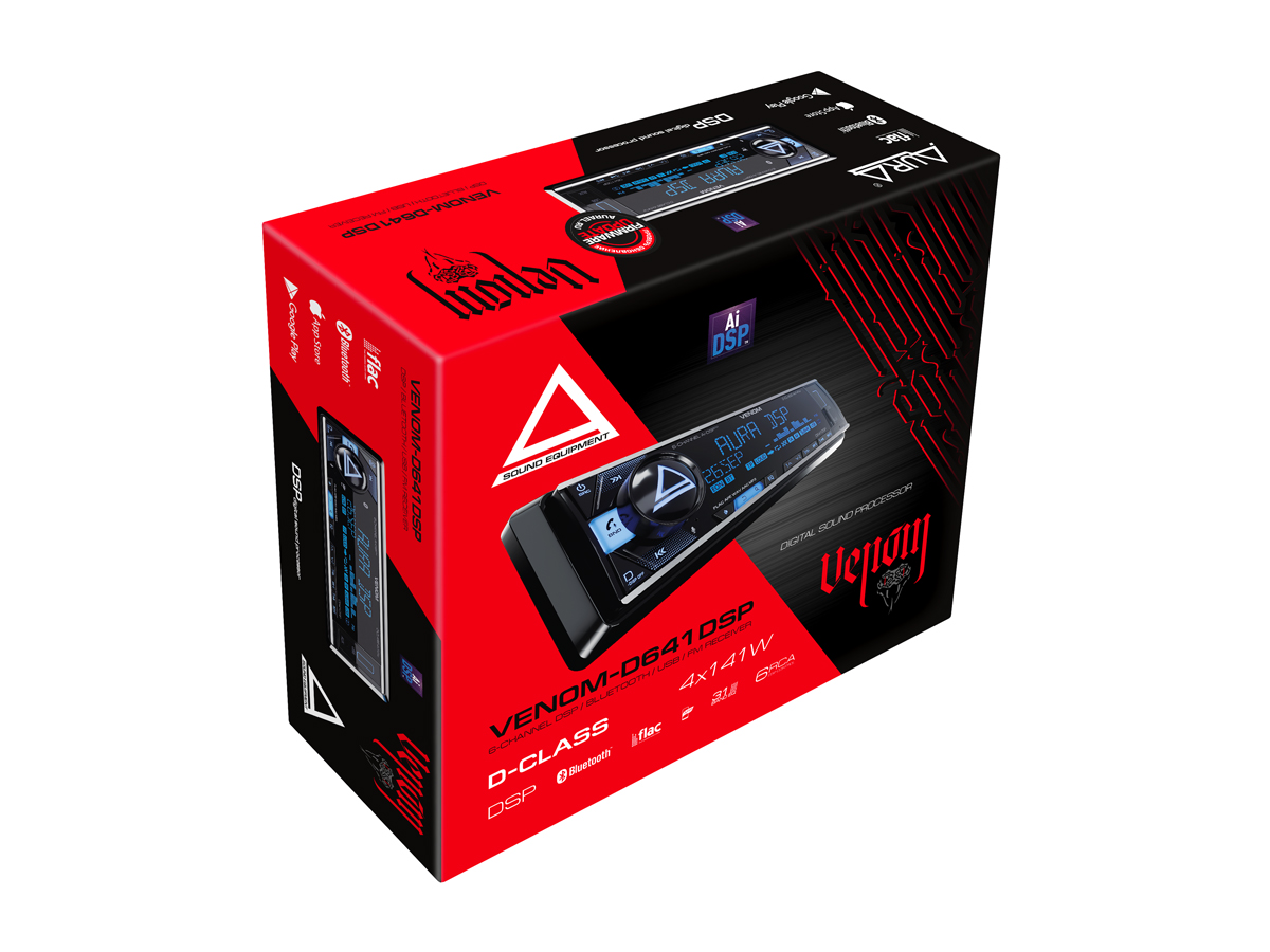 картинка Автомагнитола AURA VENOM-D641DSP купить в магазине CAROBASS
