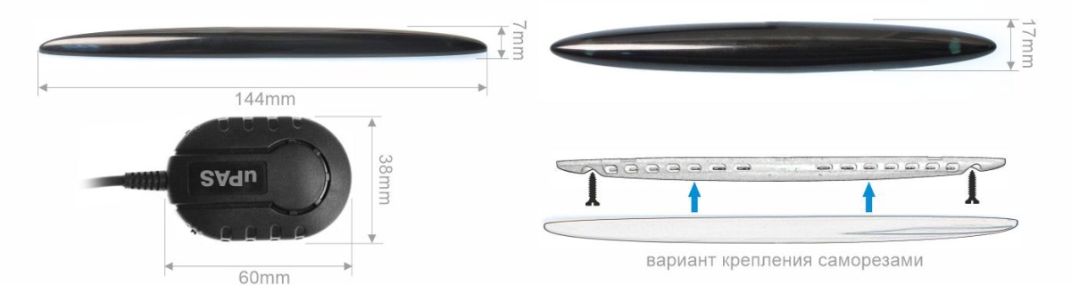 картинка Парковочный радар ParkMaster 21U-4-A (Black) купить в магазине CAROBASS
