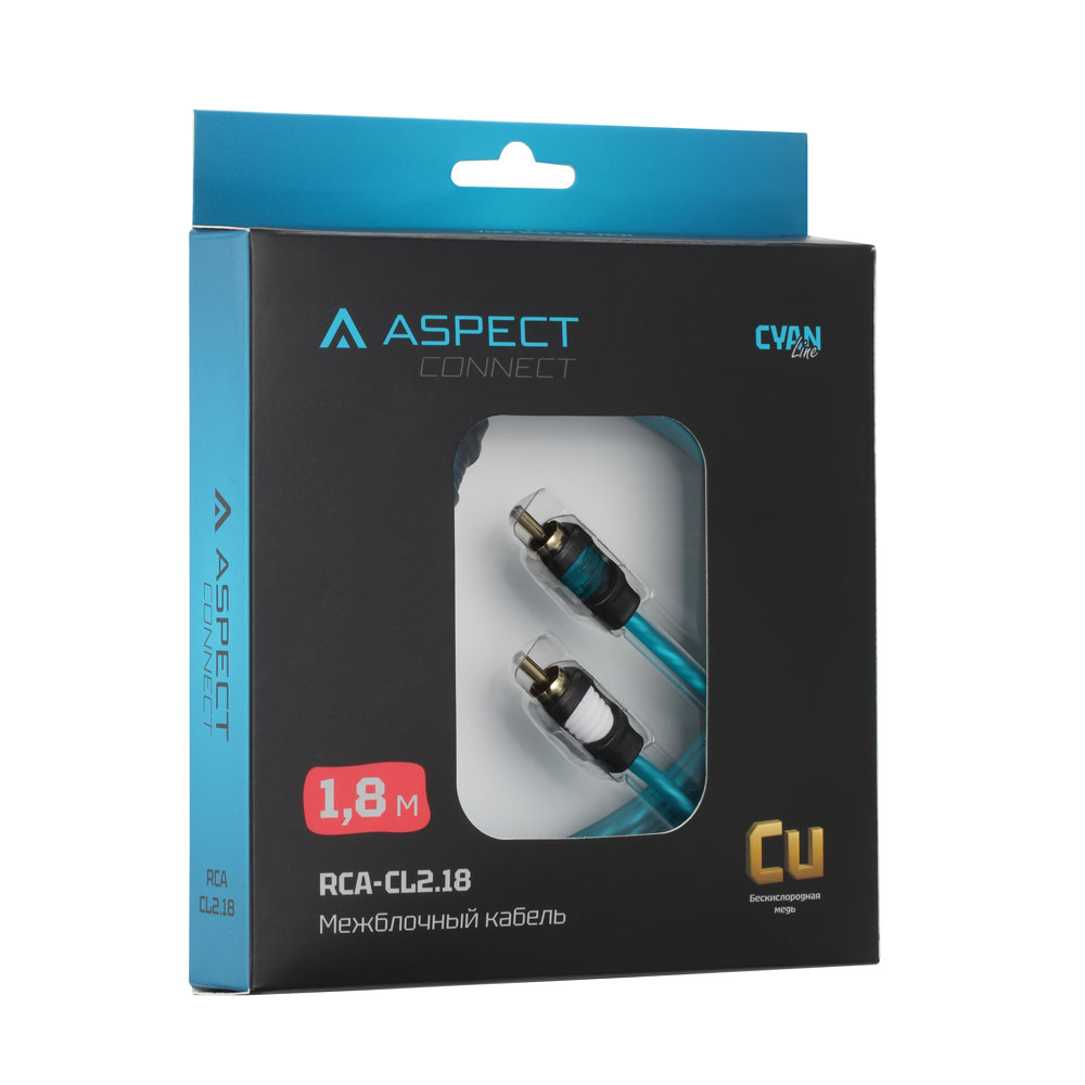 картинка Межблочный кабель ASPECT RCA-CL2.18 купить в магазине CAROBASS