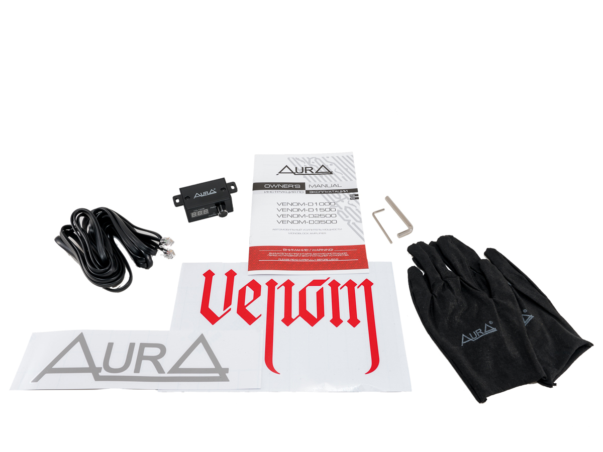картинка Усилитель 1 канальный AURA VENOM-D1500 купить в магазине CAROBASS