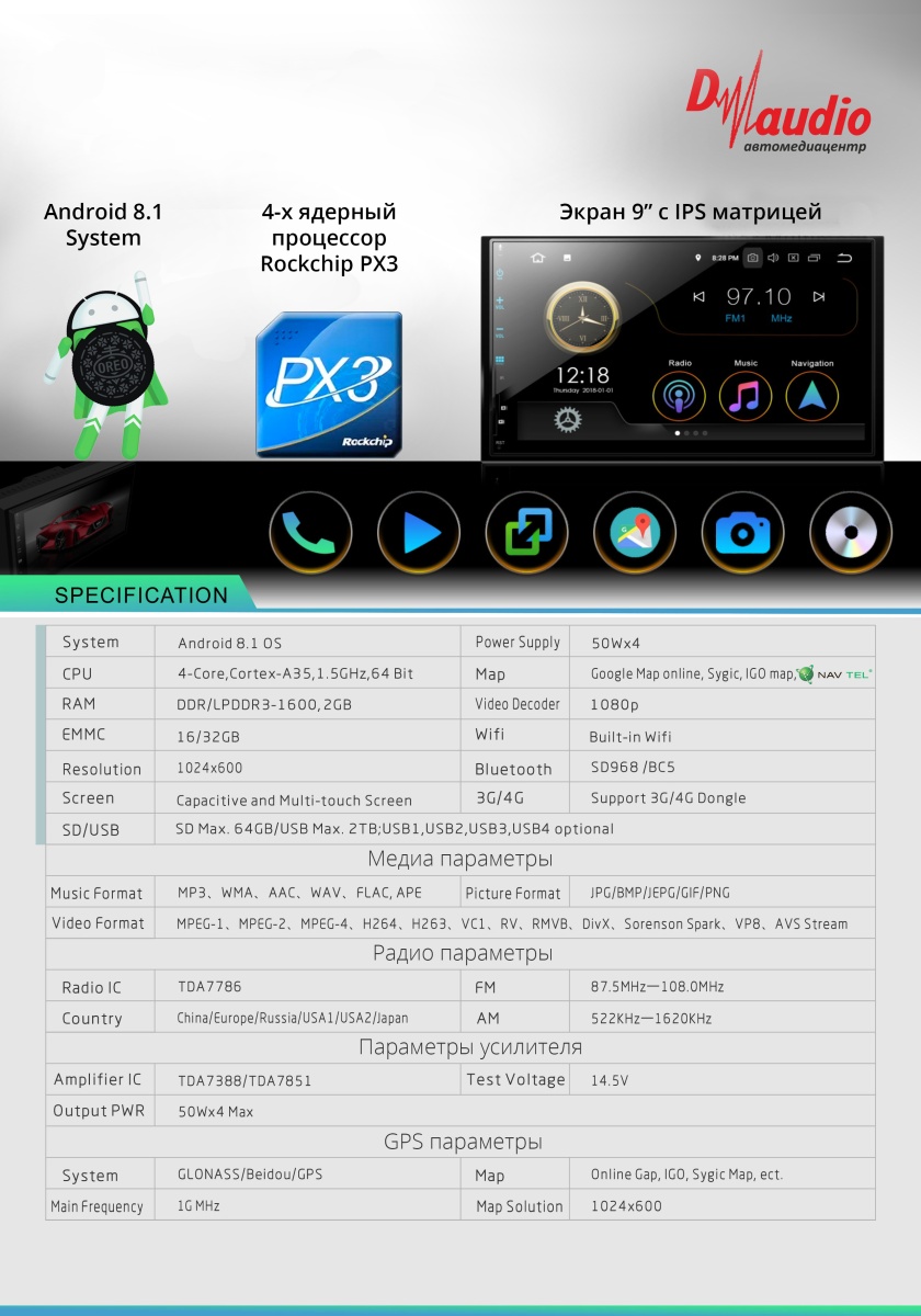 картинка ШГУ Toyota Prado 120 D-audio PA8609_prado 120 купить в магазине CAROBASS