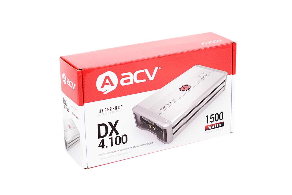картинка Усилитель 4-х канальный ACV DX-4.100 купить в магазине CAROBASS