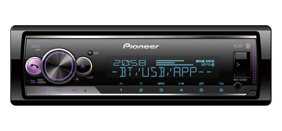 картинка Автомагнитола PIONEER MVH-S510BT купить в магазине CAROBASS