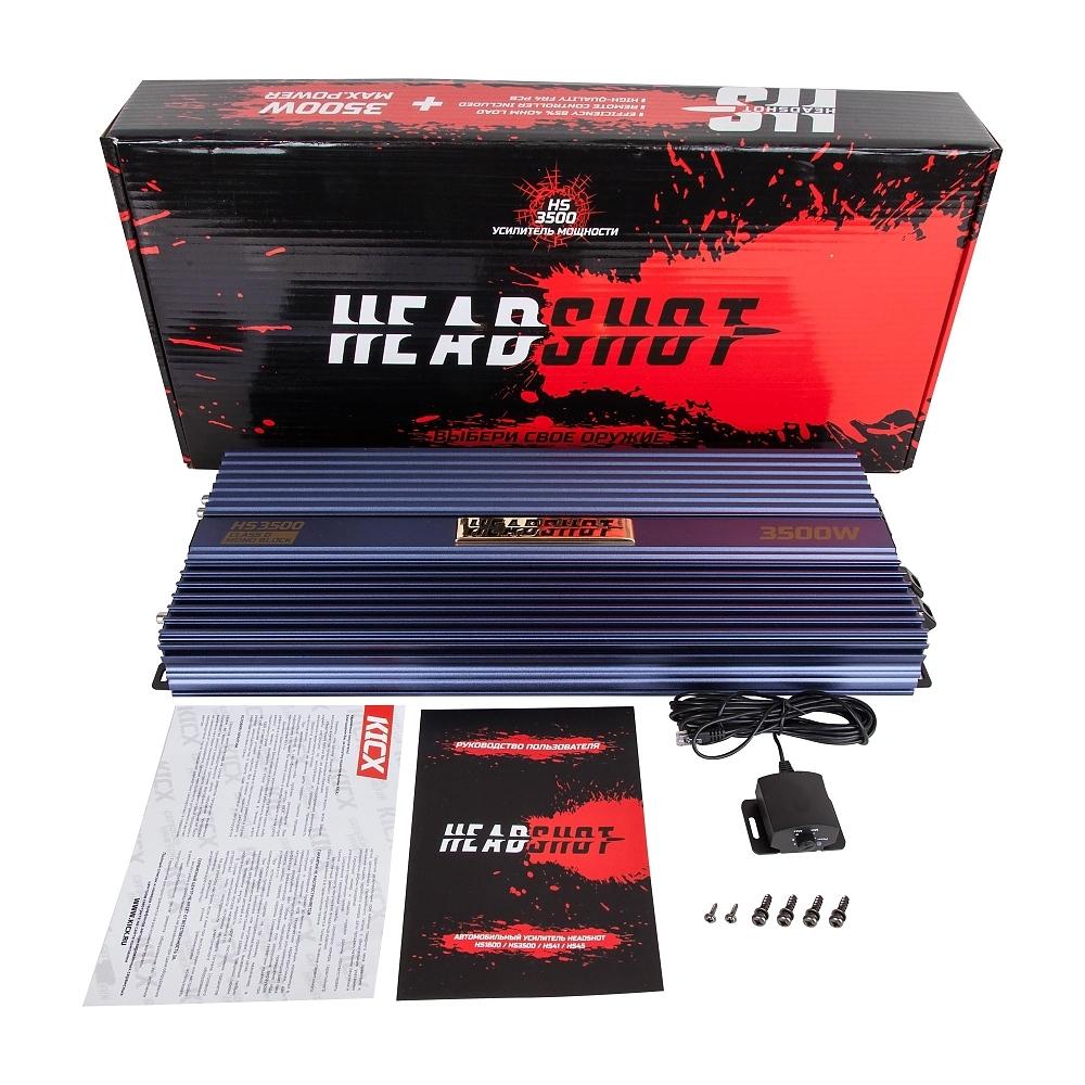 картинка Усилитель 1 канальный KICX HEADSHOT 3500 купить в магазине CAROBASS