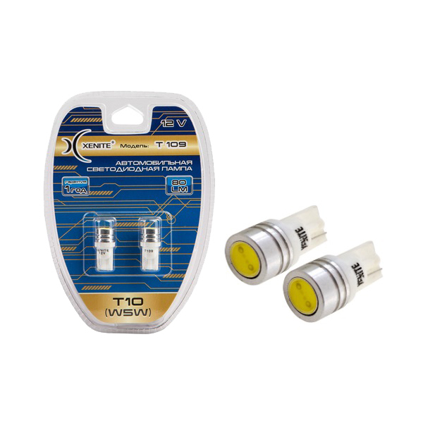 картинка Лампа W5W (Т10) Xenite T109 1009272 купить в магазине CAROBASS