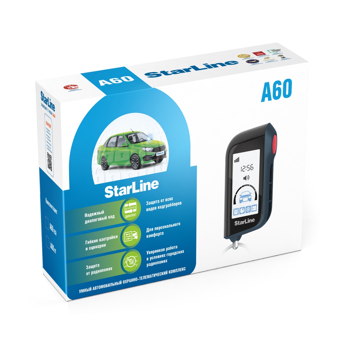 картинка Автосигнализация с обратной связью StarLine A60 ECO купить в магазине CAROBASS