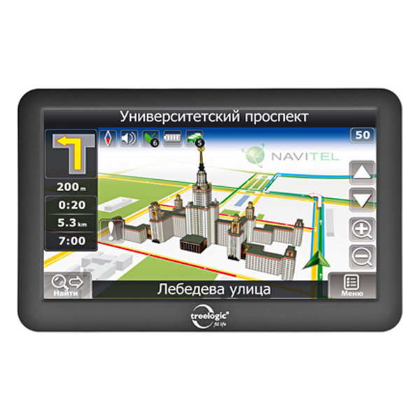 картинка GPS-навигатор TREELOGIC 7″ TL-7004BGF AV купить в магазине CAROBASS