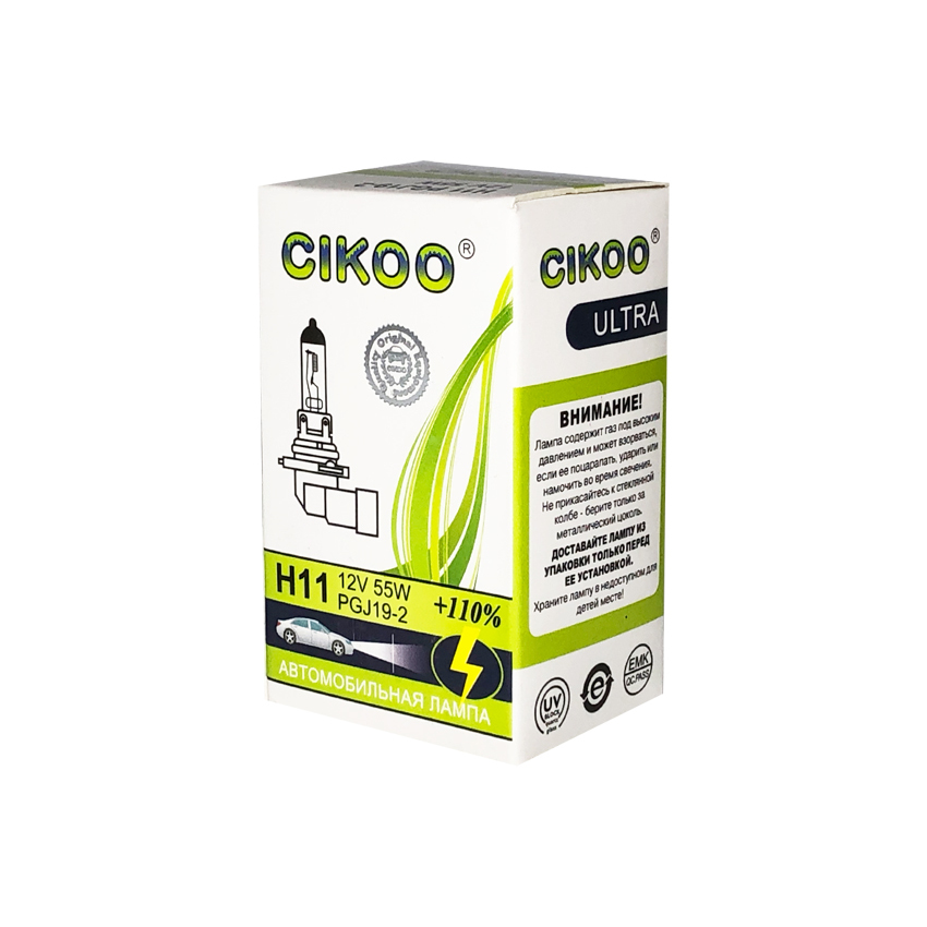 картинка Лампа H11 CIKOO NIGHT XCHANGE +110% CG0123 купить в магазине CAROBASS