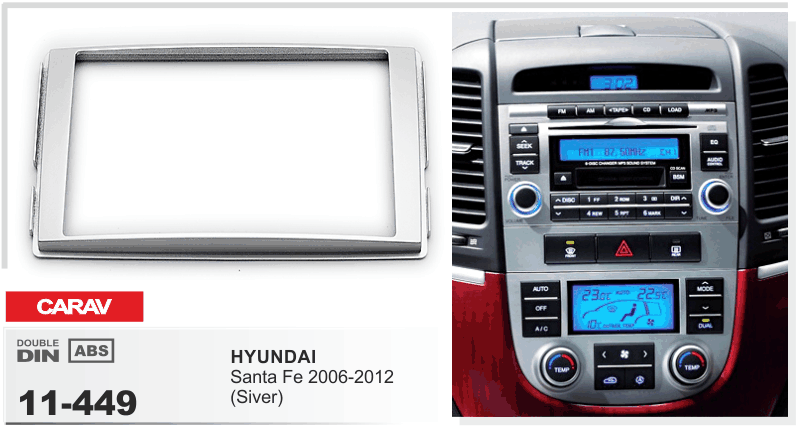 картинка Рамка для а/м HYUNDAI Santa Fe 2006-2012 11-449 купить в магазине CAROBASS