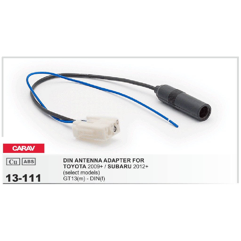 картинка ISO - переходник (антенна) для а/м TOYOTA 13-111 купить в магазине CAROBASS