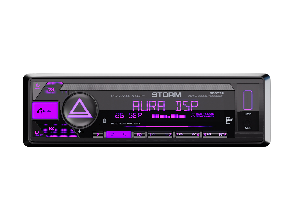 картинка Автомагнитола AURA STORM-866DSP купить в магазине CAROBASS