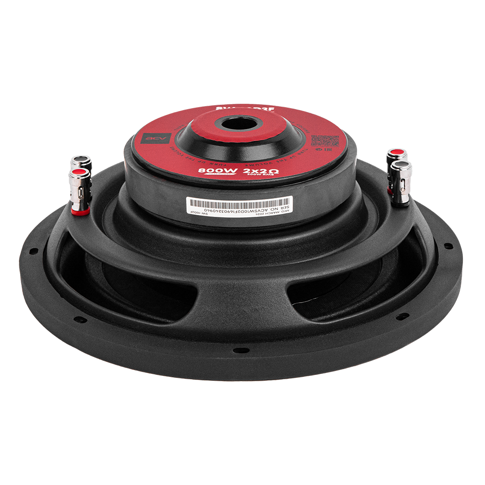 картинка Сабвуфер 10" ACV SW-10D2F купить в магазине CAROBASS