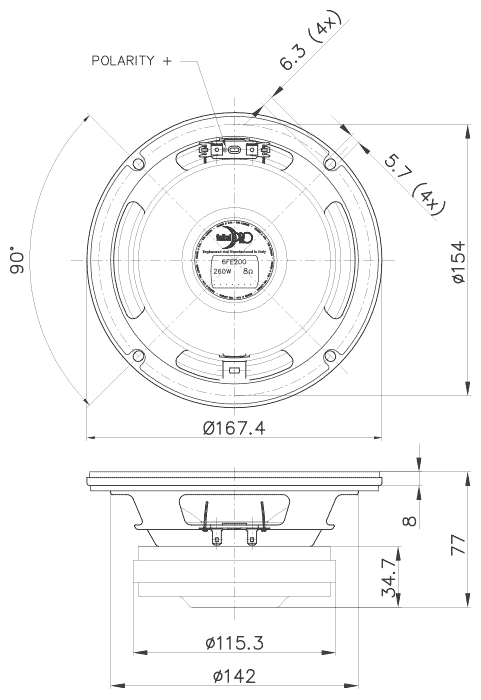 картинка AC 6.5″ эстрадная FaitalPRO 6FE200 купить в магазине CAROBASS