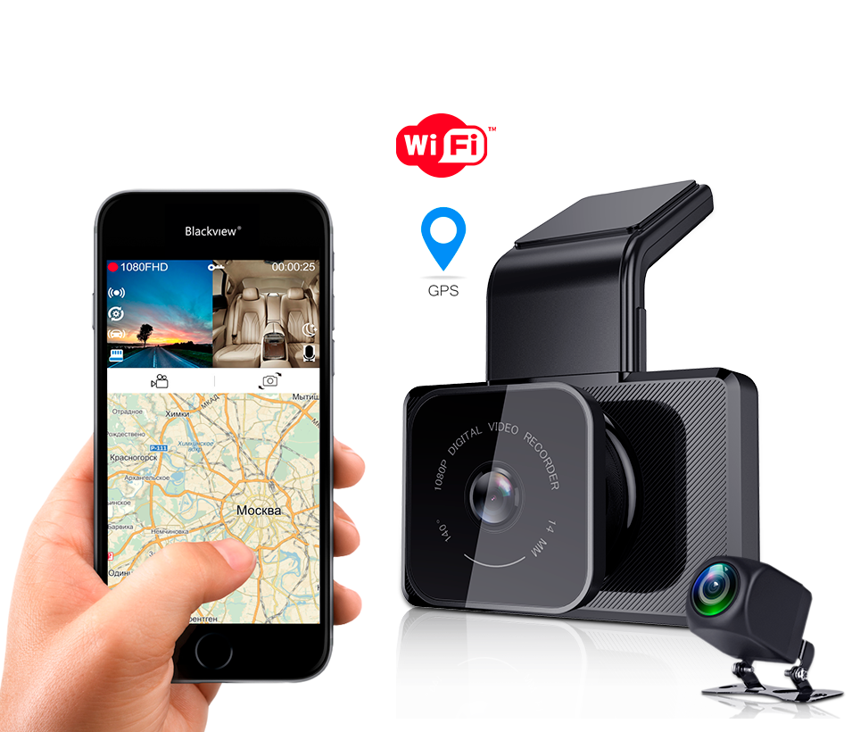картинка Видеорегистратор Blackview X4 WiFi GPS купить в магазине CAROBASS