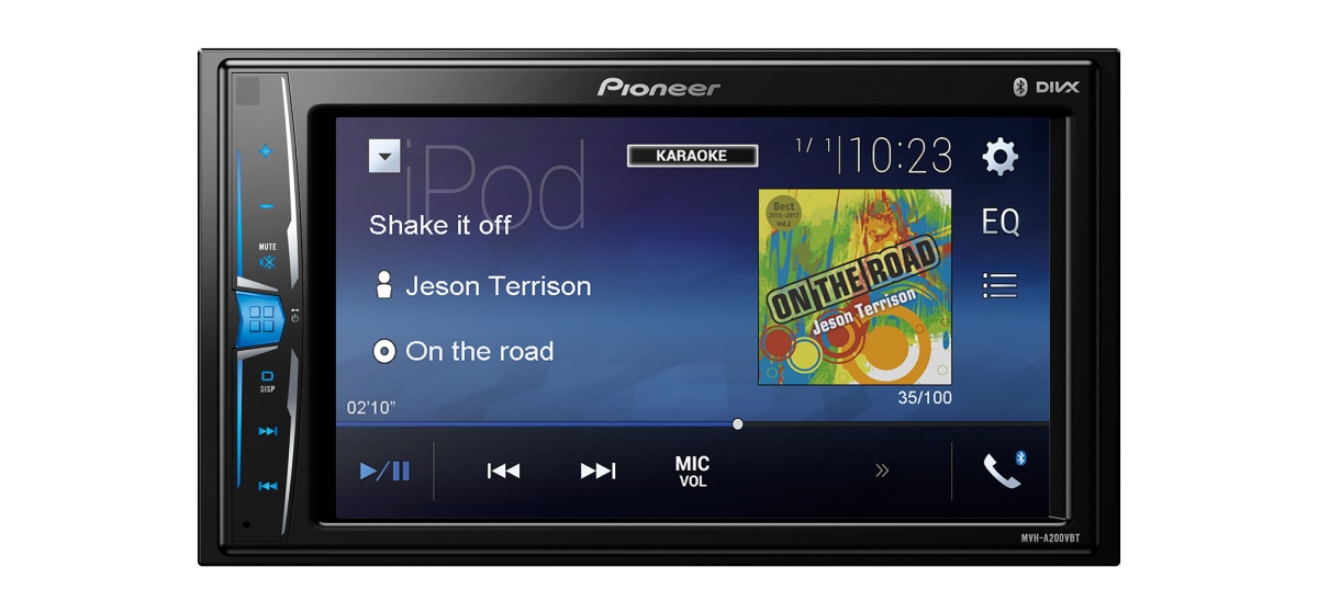 картинка Автомагнитола PIONEER MVH-A200VBT купить в магазине CAROBASS