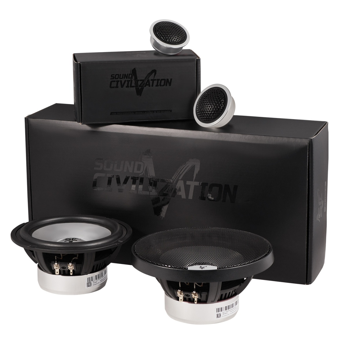 картинка AC 6.5" компонентная KICX SC AL165.5 + TW AL25 купить в магазине CAROBASS