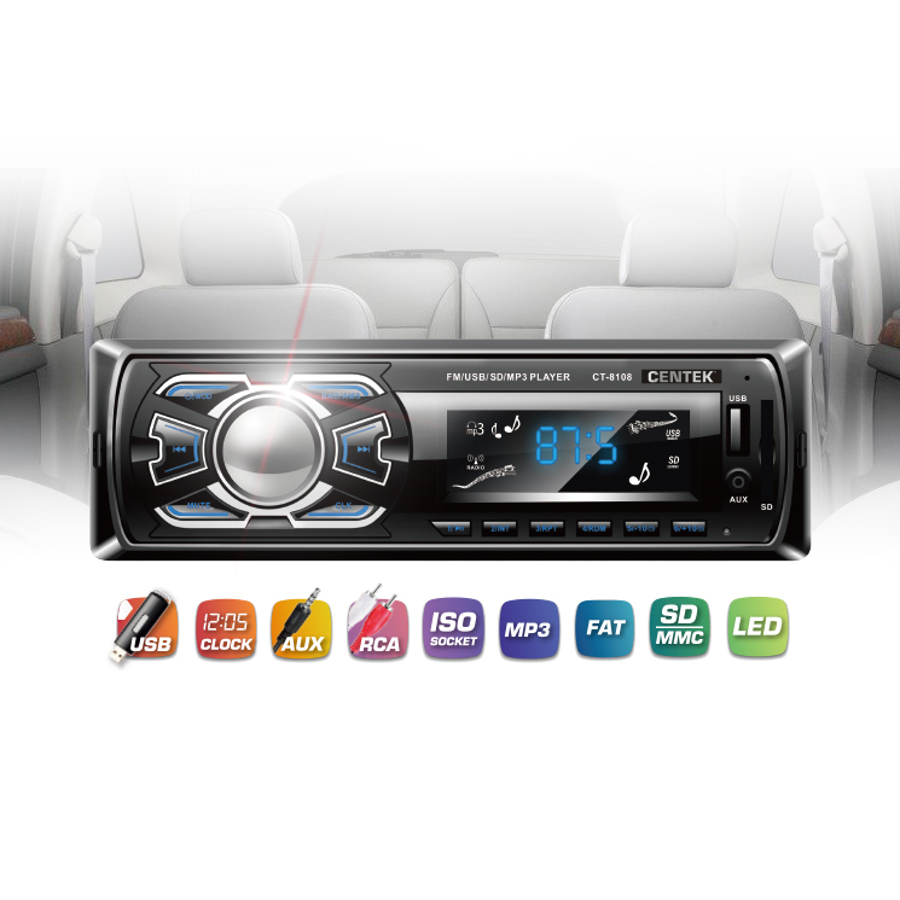 картинка Автомагнитола CENTEK CT-8108 купить в магазине CAROBASS