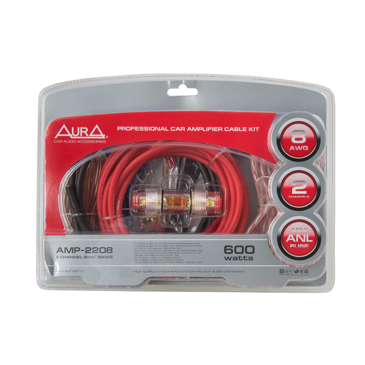 картинка Набор установочный AURA AMP-2208 купить в магазине CAROBASS