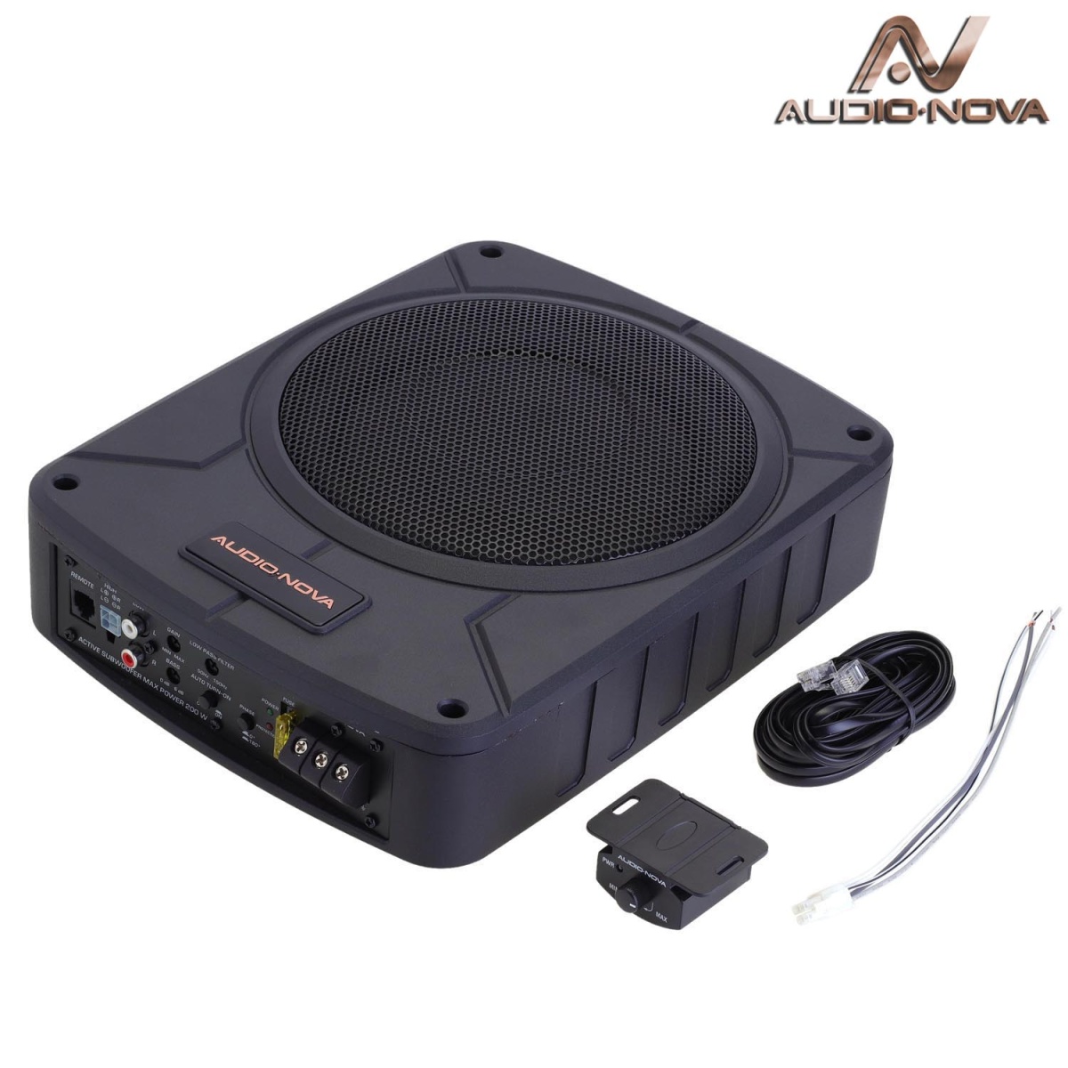 картинка Сабвуфер корпусной активный AUDIO NOVA AS-200 купить в магазине CAROBASS