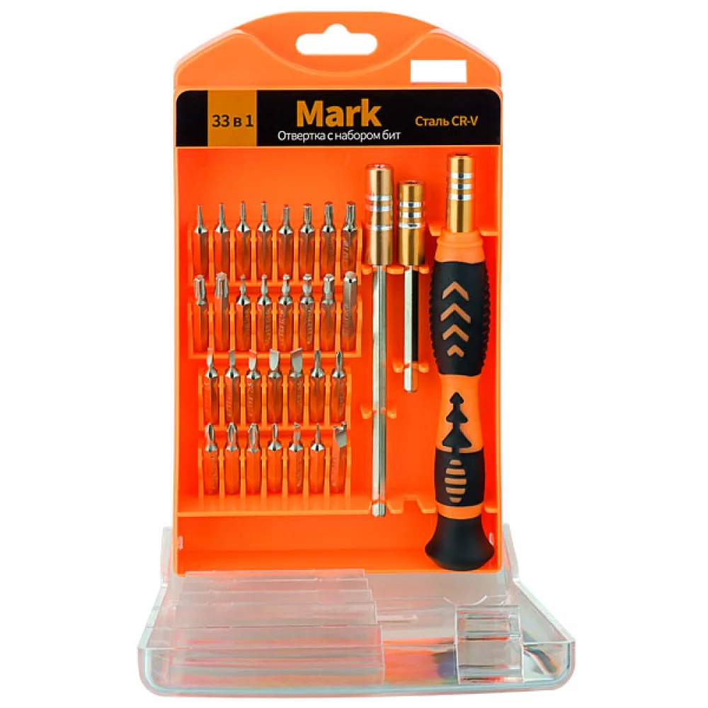 картинка Набор магнитных отверток PERFEO 33 в 1 (PF_A4872) купить в магазине CAROBASS