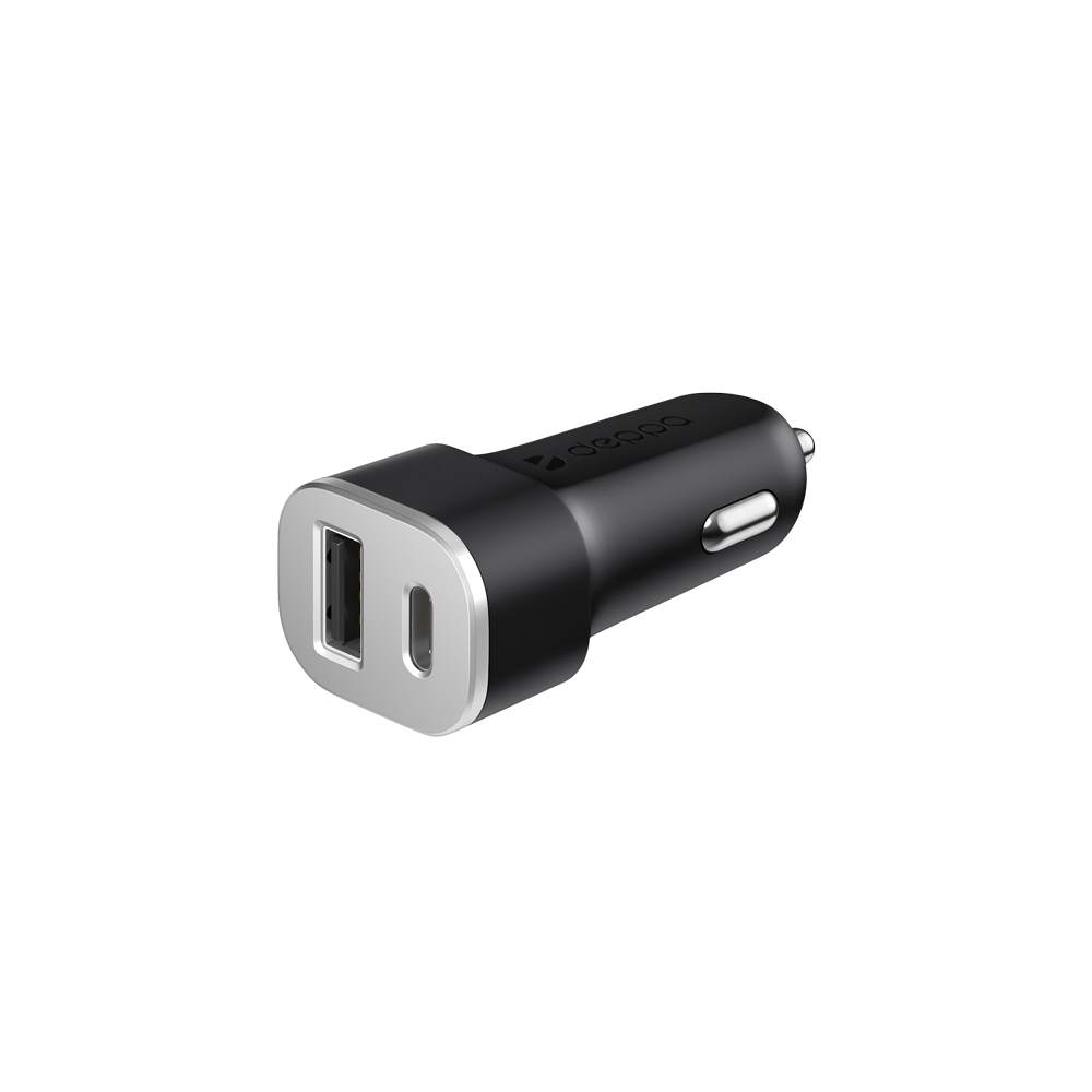 картинка Автомобильное ЗУ DEPPA USB A + USB C 18W купить в магазине CAROBASS