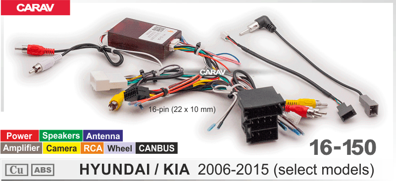 картинка Комплект проводов HYUNDAI / KIA (2006-15) 16-150 купить в магазине CAROBASS