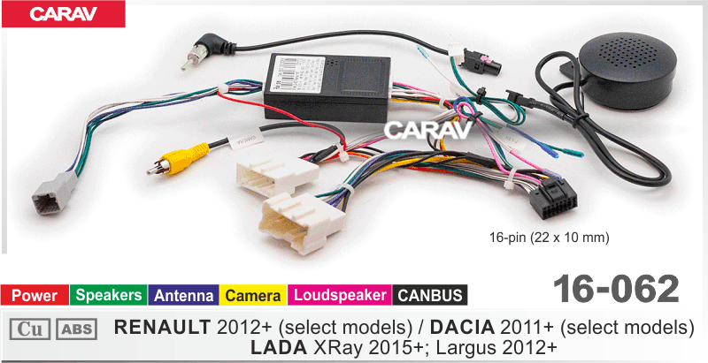 картинка Комплект проводов RENAULT 2012+ 16-062 купить в магазине CAROBASS