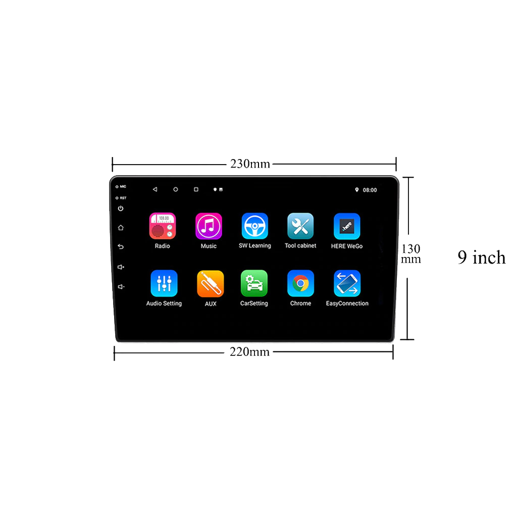 картинка Автомагнитола 9" OEM RS9 1/16 GB купить в магазине CAROBASS