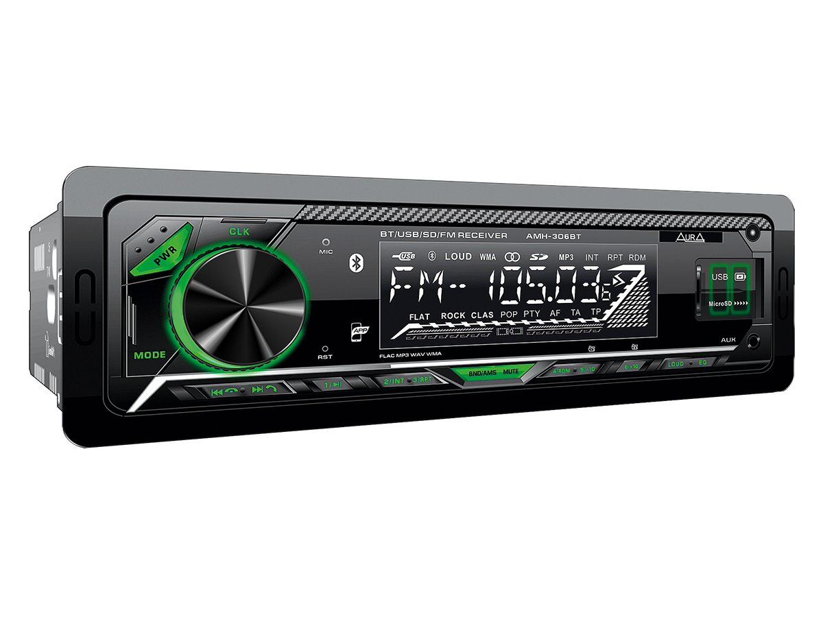картинка Автомагнитола AURA FIREBALL-306BT купить в магазине CAROBASS