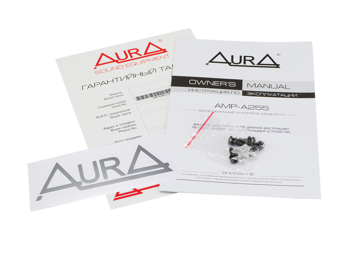 картинка Усилитель 2-х канальный AURA AMP-A255 купить в магазине CAROBASS