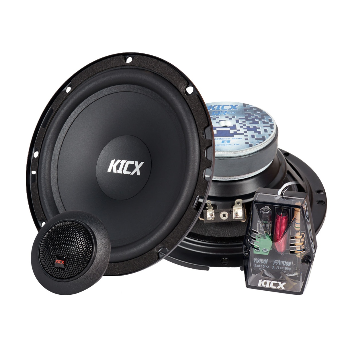 картинка AC 6.5" компонентная KICX QR 6.2 купить в магазине CAROBASS