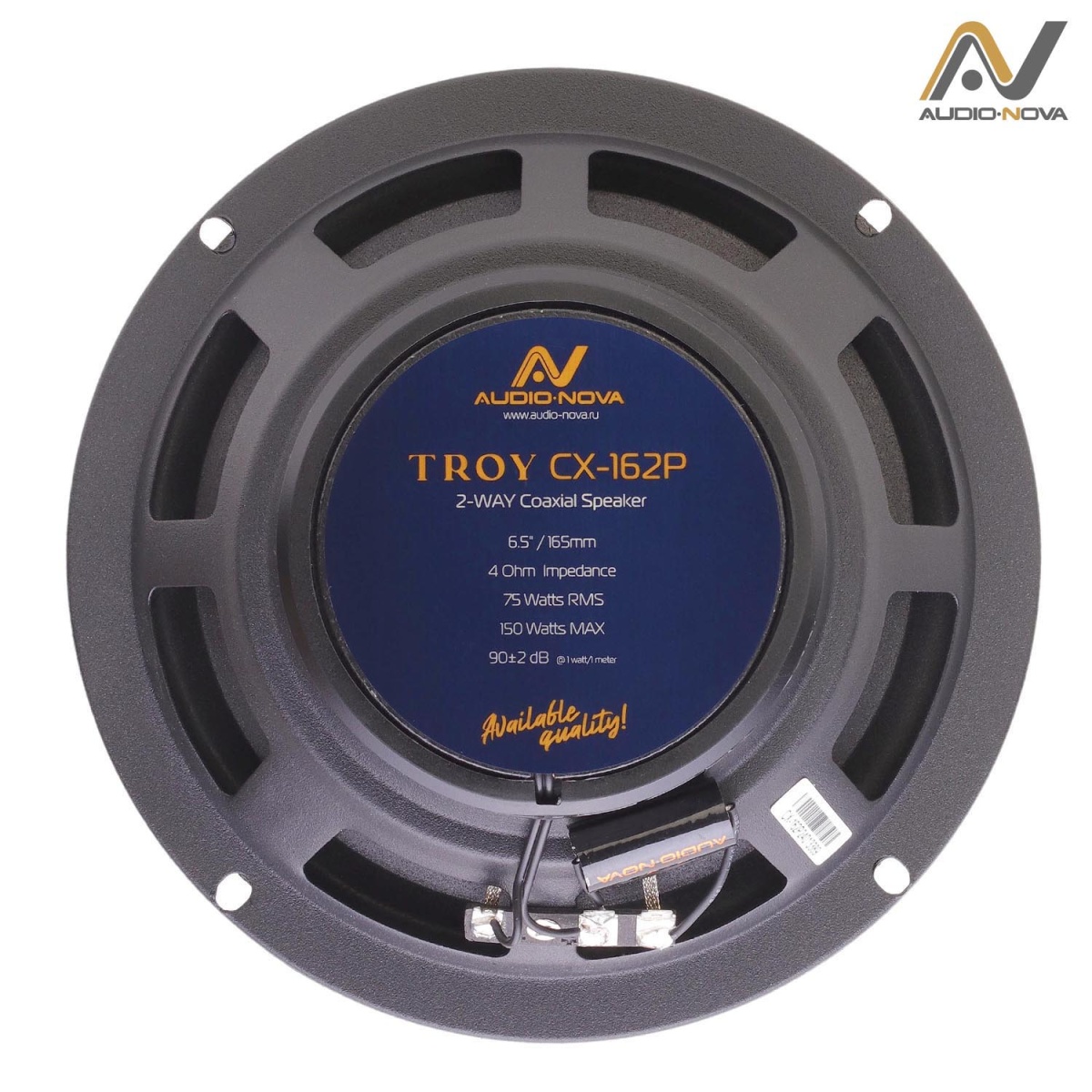 картинка AC 6.5" коаксиальная AUDIO NOVA TROY CX-162P купить в магазине CAROBASS