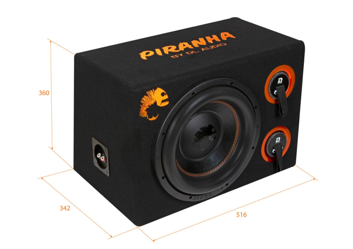 картинка Сабвуфер корпусной 12" DL AUDIO Piranha 12 Double Port V.2 купить в магазине CAROBASS