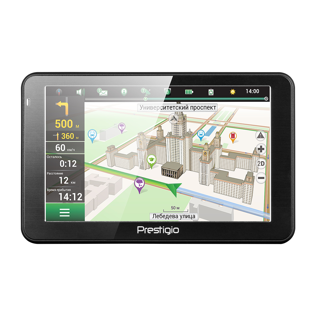 картинка GPS-навигатор PRESTIGIO GeoVision 5068 Navitel купить в магазине CAROBASS