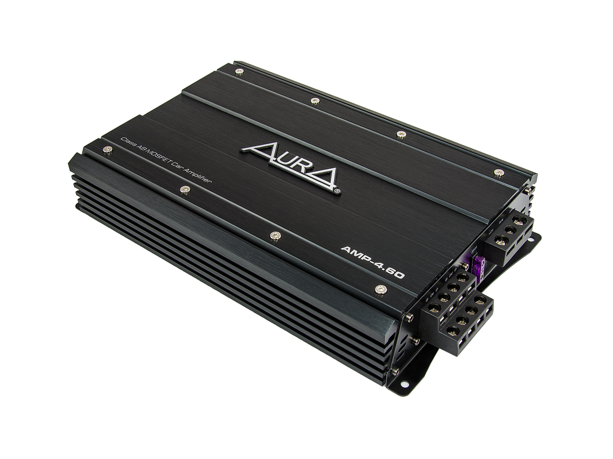 картинка Усилитель 4-х канальный AURA AMP-4.60 купить в магазине CAROBASS