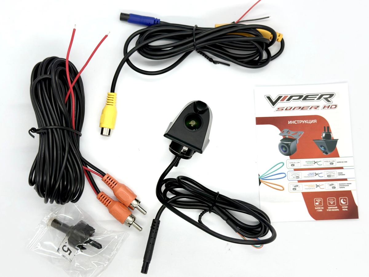 картинка Камера заднего вида VIPER Super HD с омывателем купить в магазине CAROBASS