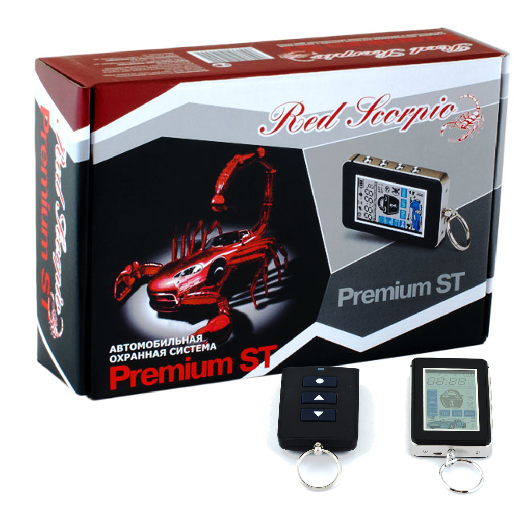 картинка Автосигнализация с автозапуском Red Scorpio Premium ST купить в магазине CAROBASS