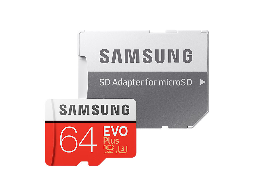 картинка Карта памяти MicroSDHC 64Gb SAMSUNG C10 100MB/s EVO PLUS MB-MC64GA/RU купить в магазине CAROBASS