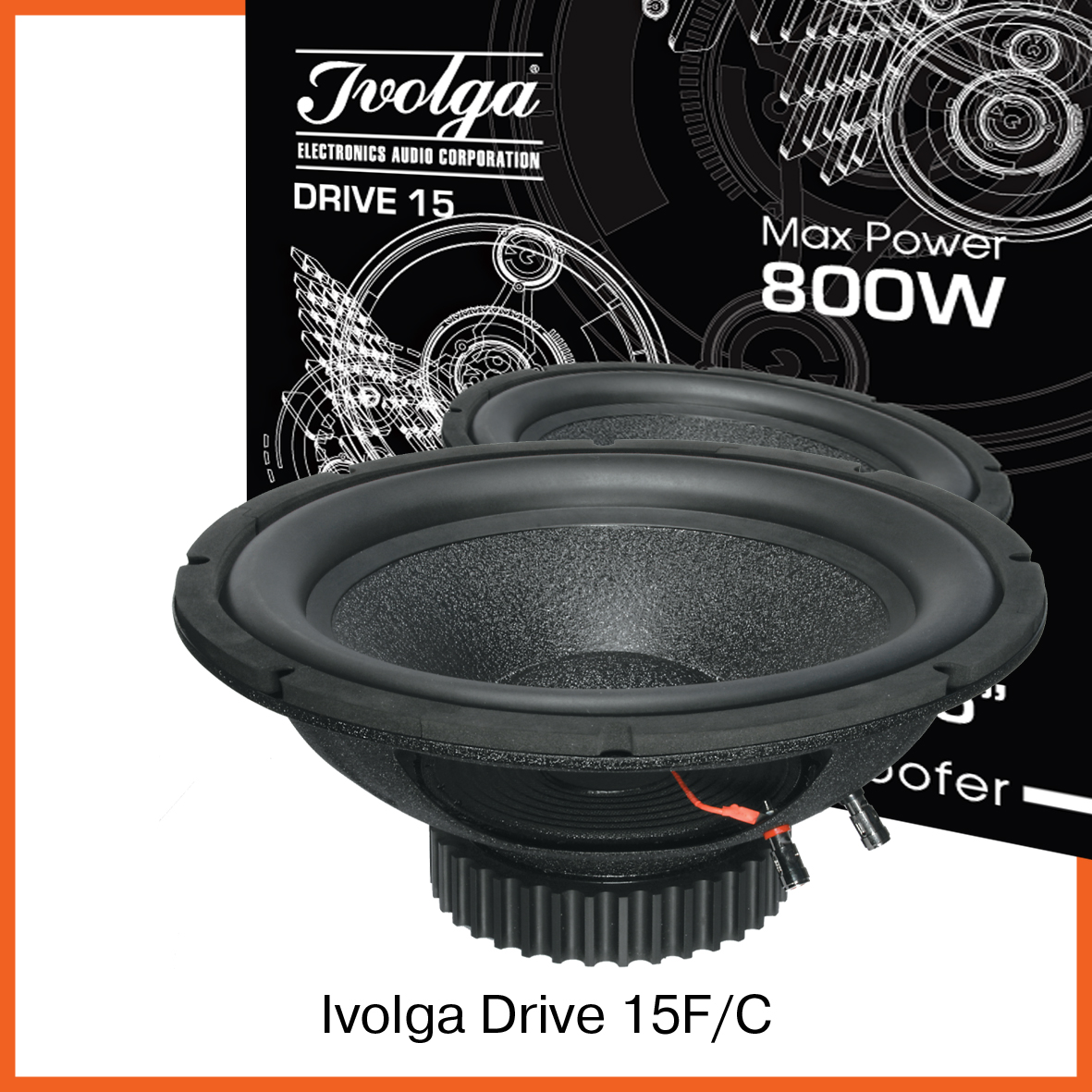 картинка Сабвуфер 15″ IVOLGA Drive 15F купить в магазине CAROBASS