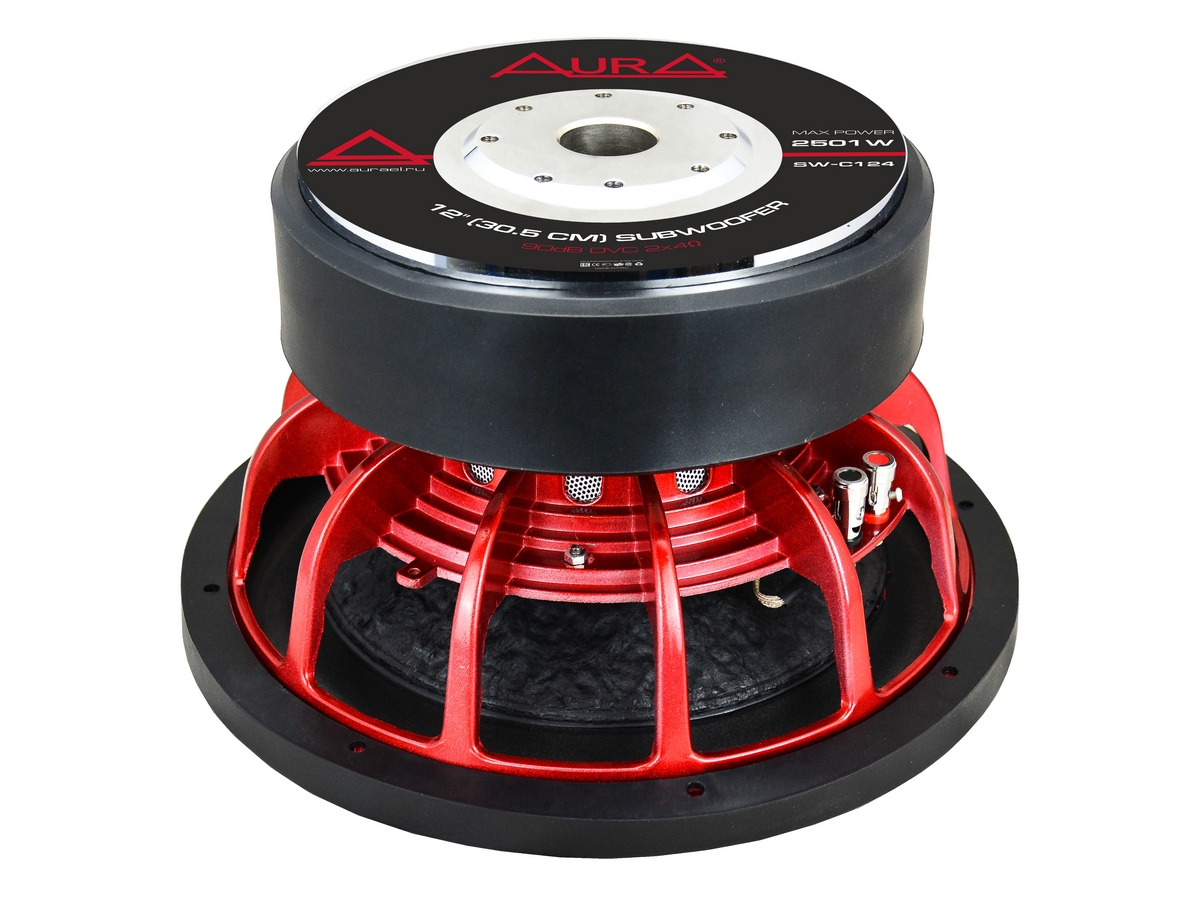 картинка Сабвуфер 12″ AURA SW-C124 купить в магазине CAROBASS